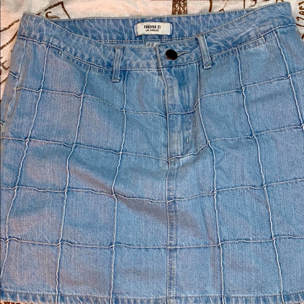 Super Chic Denim Mini-Skirt